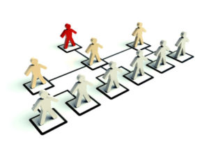 Organigrama vertical de una empresa